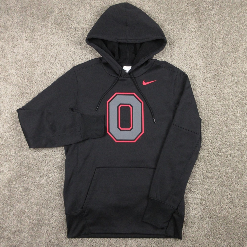 Ohio State Buckeyes Sweater Mens Small Black Hoodie Sweatshirt Nike Fleece OSU